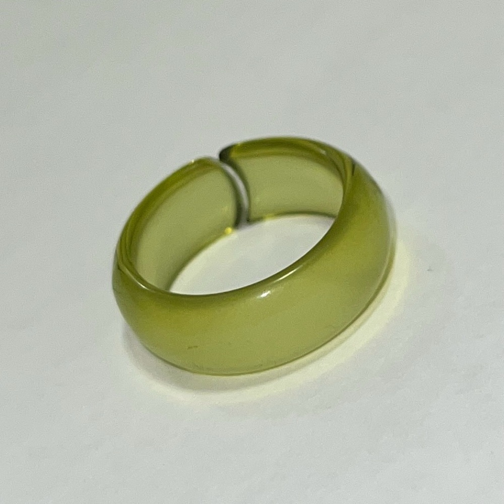Brand New Sea Green Boho Fairy Retro Resin Ring Size US 9.5  Bohemian